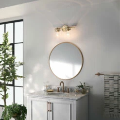 Outlet 😀 Kichler Lighting Brinley 15.75 In. 2-Light Champagne Bronze Vanity Light With Clear Glass ✔️ -Kichler Lighting Shop unnamed file 101