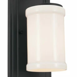 Coupon 🔔 Kichler Lighting Vetivene 5 Inch 1-Light Wall Sconce Textured Black With Opal Glass 😀 -Kichler Lighting Shop unnamed file 1012