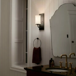 Coupon 🔔 Kichler Lighting Vetivene 5 Inch 1-Light Wall Sconce Textured Black With Opal Glass 😀 -Kichler Lighting Shop unnamed file 1015