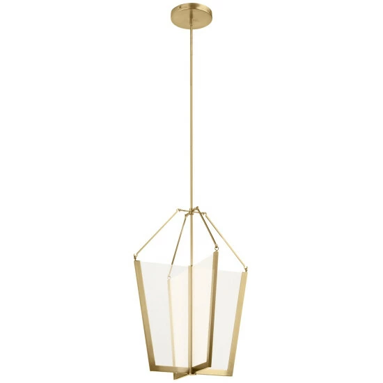 Buy β€οΈ Kichler Lighting Kichler Calters 28.5 Inch LED Foyer Pendant With Champagne Gold Finish π 3 Buy β€οΈ Kichler Lighting Kichler Calters 28.5 Inch LED Foyer Pendant With Champagne Gold Finish π