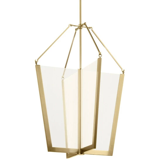 Buy β€οΈ Kichler Lighting Kichler Calters 28.5 Inch LED Foyer Pendant With Champagne Gold Finish π 4 Buy β€οΈ Kichler Lighting Kichler Calters 28.5 Inch LED Foyer Pendant With Champagne Gold Finish π - Image 2
