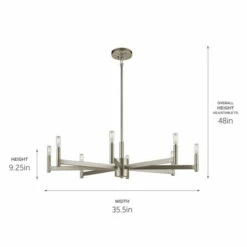 Deals ❤️ Kichler Lighting Erzo Collection 8-light Satin Nickel Chandelier 💯 -Kichler Lighting Shop unnamed file 1027