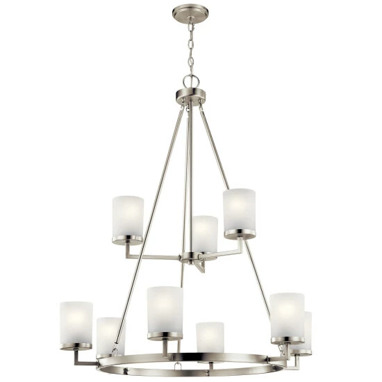 Best Pirce ⌛ Kichler Lighting Kichler Daimlen 9-light Brushed Nickel Chandelier ✨ 3 Best Pirce ⌛ Kichler Lighting Kichler Daimlen 9-light Brushed Nickel Chandelier ✨