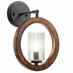 Coupon 😉 Kichler Lighting Grand Bank Collection 1-light Auburn Stained Mini Pendant/Wall Sconce 😀 -Kichler Lighting Shop unnamed file 1032