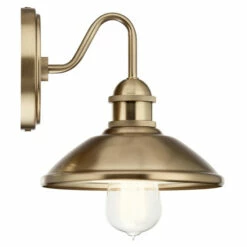 Discount 🤩 Kichler Lighting Clyde 1-Light Champagne Bronze Wall Sconce With Metal Shade ✨ -Kichler Lighting Shop unnamed file 1035