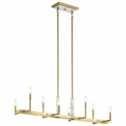 Best Pirce 🧨 Kichler Lighting Laurent 8-Light Linear Chandelier Champagne Gold 💯 -Kichler Lighting Shop unnamed file 1062