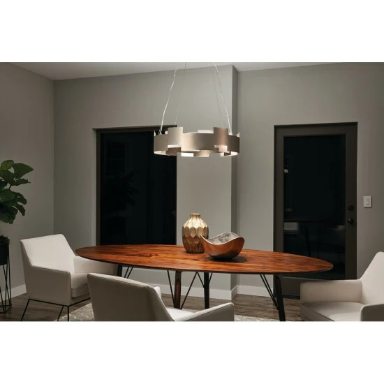 Top 10 ✨ Kichler Lighting Moderne Collection 2-light Satin Nickel LED Chandelier ❤️ 7 Top 10 ✨ Kichler Lighting Moderne Collection 2-light Satin Nickel LED Chandelier ❤️ - Image 5