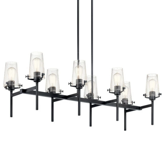 Cheapest 𧨠Kichler Lighting Alton 46 Inch 8-Light Linear Chandelier Black β 4 Cheapest 𧨠Kichler Lighting Alton 46 Inch 8-Light Linear Chandelier Black β - Image 2