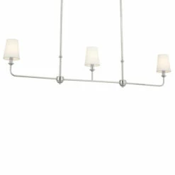 Best deal ❤️ Kichler Lighting Pallas 3 Light Polished Nickel Linear Chandelier - 48.25 👍 -Kichler Lighting Shop unnamed file 1156