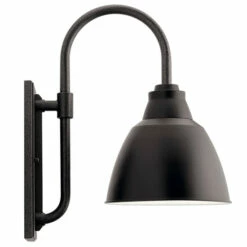 Budget 👍 Kichler Lighting Kichler Pellinord 1-light Black Outdoor Wall Sconce 😀 -Kichler Lighting Shop unnamed file 1183
