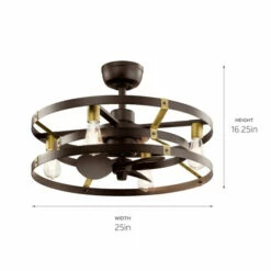 Best deal 🥰 Kichler Lighting Kichler Cavelli 13 Inch Fan In Satin Natural Bronze With Natural Brass Accents 😍 -Kichler Lighting Shop unnamed file 1211