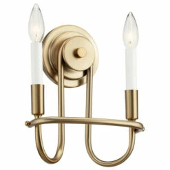 Outlet 😀 Kichler Lighting Capitol Hill 2-Light Wall Sconce Classic Bronze ✔️ -Kichler Lighting Shop unnamed file 1245