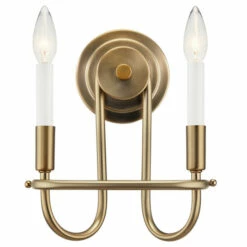Outlet 😀 Kichler Lighting Capitol Hill 2-Light Wall Sconce Classic Bronze ✔️ -Kichler Lighting Shop unnamed file 1246