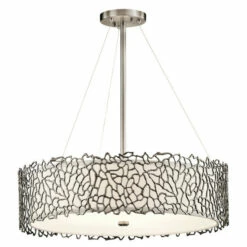Budget ❤️ Kichler Lighting Silver Coral Collection 4-light Classic Pewter Chandelier/Pendant 👏 -Kichler Lighting Shop unnamed file 1261