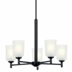 Best Pirce 👏 Kichler Lighting Shailene 5-Light Black Transitional Chandelier With Satin Etched Glass Shade 🌟 -Kichler Lighting Shop unnamed file 1269