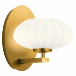 Best Sale 🤩 Kichler Lighting Pim 1-Light Wall Sconce Fox Gold ❤️
