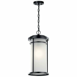 Deals 🌟 Kichler Lighting Kichler Toman 1-light Black Outdoor Pendant 🌟