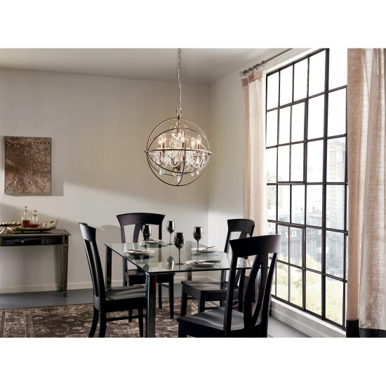 Flash Sale β Kichler Lighting Kichler Vivian 6 Light Crystal Chandelier In Brushed Nickel π 4 Flash Sale β Kichler Lighting Kichler Vivian 6 Light Crystal Chandelier In Brushed Nickel π - Image 2