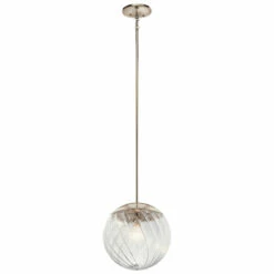 Best deal ✔️ Kichler Lighting Kichler Amaryliss 1-light Polished Nickel Pendant ⌛