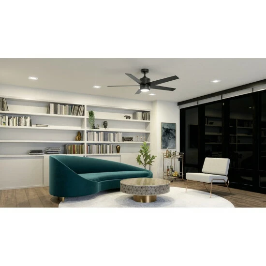 Budget π Kichler Lighting Kichler Brahm 56 Inch LED Ceiling Fan Satin Black With Satin Black And Silver Blades π₯° 10 Budget π Kichler Lighting Kichler Brahm 56 Inch LED Ceiling Fan Satin Black With Satin Black And Silver Blades π₯° - Image 8