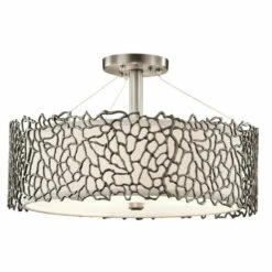 Best reviews of 👏 Kichler Lighting Silver Coral Collection 3-light Classic Pewter Pendant/Semi Flush Mount 🔔 -Kichler Lighting Shop unnamed file 1411