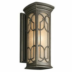 Deals ⌛ Kichler Lighting Franceasi Collection 1-light Olde Bronze Outdoor Wall Lantern 😍
