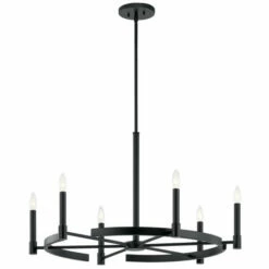 Best deal ✔️ Kichler Lighting Kichler Tolani 6 Light Chandelier In Black ⌛