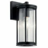 Flash Sale 😀 Kichler Lighting Barras 1-Light Outdoor Wall Light Black 👏