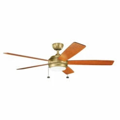Wholesale π― Kichler Lighting Starkk Collection 60-inch Natural Brass LED Ceiling Fan π