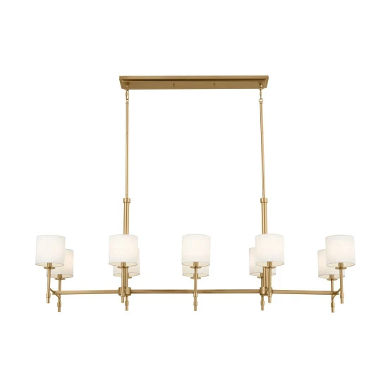 Cheapest π Kichler Lighting Ali 10-Light Brushed Natural Brass Linear Chandelier - 56.5 𧨠4 Cheapest π Kichler Lighting Ali 10-Light Brushed Natural Brass Linear Chandelier - 56.5 𧨠- Image 2