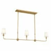 New 🥰 Kichler Lighting Pallas 3 Light Brushed Natural Brass Linear Chandelier - 48.25 🥰 -Kichler Lighting Shop unnamed file 1645