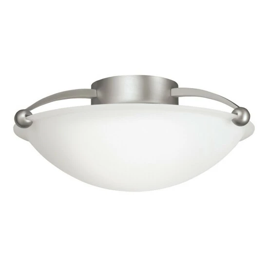 Cheap ✨ Kichler Lighting Contemporary 2-light Brushed Nickel Semi-Flush Mount ❤️ 3 Cheap ✨ Kichler Lighting Contemporary 2-light Brushed Nickel Semi-Flush Mount ❤️