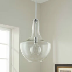 Top 10 ✨ Kichler Lighting Everly Collection 1-light Chrome Pendant 13.75 Inch Diameter - 20" X 13.75" ✨