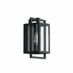 Best reviews of 👍 Kichler Lighting Kichler Goson 12 Inch 1 Light Wall Light With Clear Glass In Black 🔥