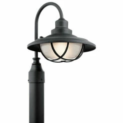 Cheap ⭐ Kichler Lighting Harvest Ridge Collection 1-light Textured Black Outdoor Post Mount 🌟