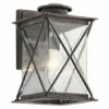 Best reviews of 💯 Kichler Lighting Argyle Collection 1-light Weathered Zinc Outdoor Wall Lantern ⭐