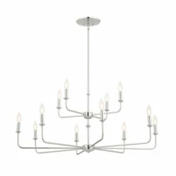 Best reviews of 👍 Kichler Lighting Pallas 12-Light Polished Nickel 2-Tier Chandelier - 42.75 In ✨ -Kichler Lighting Shop unnamed file 1778