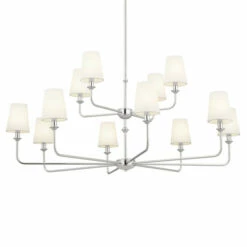 Best reviews of 👍 Kichler Lighting Pallas 12-Light Polished Nickel 2-Tier Chandelier - 42.75 In ✨ -Kichler Lighting Shop unnamed file 1779