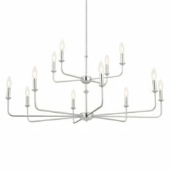 Best reviews of 👍 Kichler Lighting Pallas 12-Light Polished Nickel 2-Tier Chandelier - 42.75 In ✨ -Kichler Lighting Shop unnamed file 1780