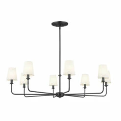 Flash Sale 🧨 Kichler Lighting Pallas 8-Light Black Chandelier - 42.75 In ✨
