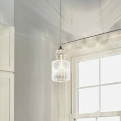 Hot Sale 🌟 Kichler Lighting Riviera Collection 1-light Brushed Nickel Mini Pendant - Brushed Nickel 🤩 -Kichler Lighting Shop unnamed file 1867