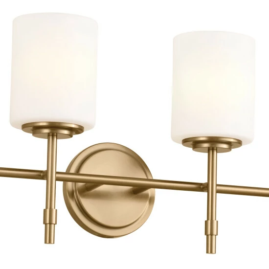 Brand new β Kichler Lighting Ali 32.5 In. 4-Light Brushed Natural Brass Vanity Light π 6 Brand new β Kichler Lighting Ali 32.5 In. 4-Light Brushed Natural Brass Vanity Light π - Image 4