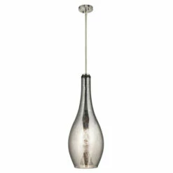Budget 😍 Kichler Lighting Everly Collection 1-light Brushed Nickel Pendant 19 Inch Diameter 🥰 -Kichler Lighting Shop unnamed file 188
