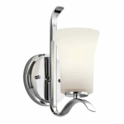 Brand new 🔔 Kichler Lighting Armida Collection 1-light Chrome Wall Sconce 😀