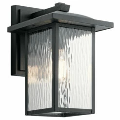 Buy 😍 Kichler Lighting Capanna Collection 1-light Textured Black Outdoor Wall Lantern 😉