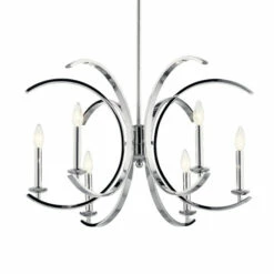 Hot Sale 😍 Kichler Lighting Cassadee 6-Light Chandelier Chrome ❤️ -Kichler Lighting Shop unnamed file 1903