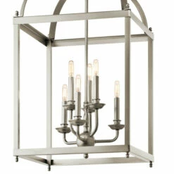 Cheap 😍 Kichler Lighting Larkin Collection 6-light Brushed Nickel Foyer Chandelier 😉 -Kichler Lighting Shop unnamed file 1916