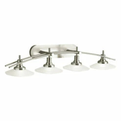 Flash Sale β Kichler Lighting Structures Collection 4-light Brushed Nickel Bath/Vanity Light π