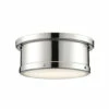Best deal ❤️ Kichler Lighting Serca 14.25 In. 2-Light Polished Nickel Flush Mount Light 🔔