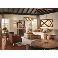 Budget 🌟 Kichler Lighting Cahoon Collection 1-light Anvil Iron Pendant/Semi-Flush Mount 👏 -Kichler Lighting Shop unnamed file 1957